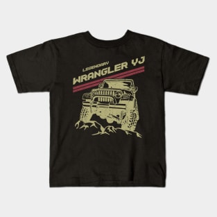 Jeep Wrangler YJ Jeep car trailcat Kids T-Shirt